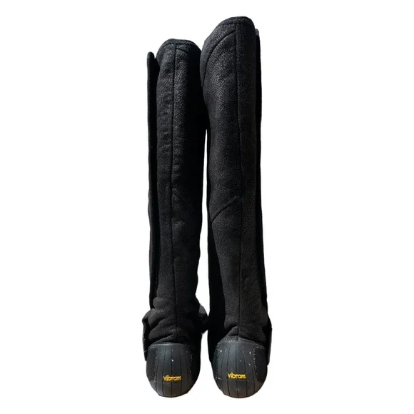 Vibram Furoshiki Shearling‎ High Boots Women's Black Size S (38/39) Size 7 - Picture 4 of 8